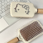 Hello Kitty Wooden Massage Hair Brush – Anti-Static Air Cushion Brush for Tangle-Free Styling - Image 5