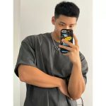 Men’s Heavyweight Vintage Dark Gray T-Shirt – Pure Cotton Streetwear Loose Fit Tee - Image 3