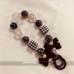 Trendy Ins-Style Unique Bow Bead Chain Wrist Strap Bracelet, Universal for All Phone Cases - Image 3