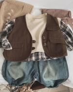 Korean Style Retro Kids Jeans - Image 8