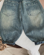 Korean Style Retro Kids Jeans - Image 2